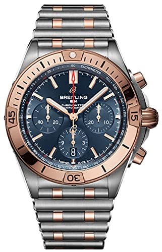 Watch Breitling Breitling Chronomat B01 Steel and 18k Red Gold Men's Watch UB0134101C1U1 green