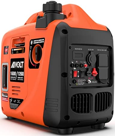 AIVOLT 1600W Super Quiet Inverter Generator, Ultra Lightweight Gas Powered Portable Generator for Camping & Home Use, EPA Compliant