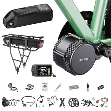 BAFANG Mid Drive Kit 750W 1000W 500W BBS02B BBS-HD Electric Bike Conversion Kit 48V 52V Ebike Conversion Kit for 68-73MM Mountain Bike Road Bike with Battery and Display(Optional)