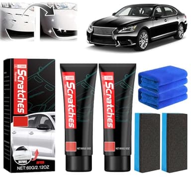 Glass Stovetop Scratch Repair Kit, Polishing Wax for Glass Ceramic Cooktop, Heavy Duty Cleaner and Polish, Car Scratches Remover (2, one size)