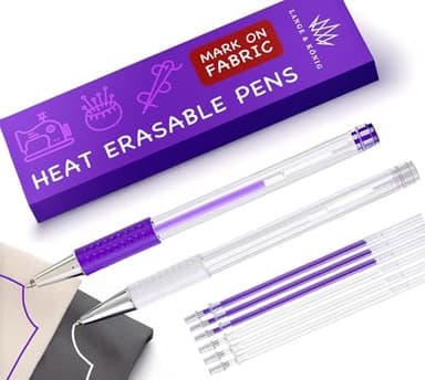 Lange & König Heat Erasable Fabric Marking Pens for Sewing - Sewing supplies quilting supplies sewing accessories sewing gifts quilting gifts embroidery supplies