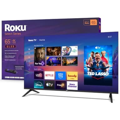 Roku 65-Inch Select Series Smart TV 2026-4K QLED TV - Roku TV