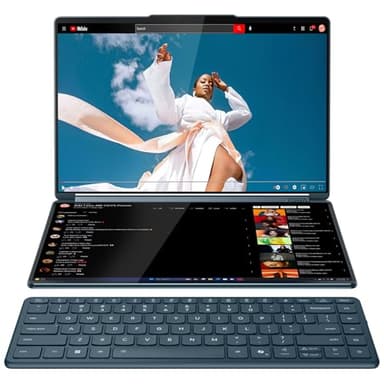 Mavark Lenovo Yoga Book 9i 2-in-1 14" 2.8K Dual Screen OLED Touch Laptop Ultra 7 255H Processor Stylus Pen Wireless Keyboard Mouse Plus 2 Years CPS Warranty (1TB|32GB RAM|11 PRO)