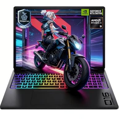 HP Omen Max 16” Gaming Laptop, AMD Ryzen AI 9 HX 375, GeForce RTX 5070 Ti, WQXGA (2560 * 1600) 240Hz IPS Display, 64GB DDR5 + 1TB SSD, Omen Tempest Cooling Pro, Full-Size RGB Keyboard, Win 11 Home
