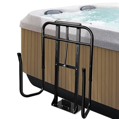 TOCRETOARE Hot Tub Cover Lift, Spa Cover Lifts Heavy Duty Cover Hydraulic Lifter Universal Assist Hot Tub Cover Lifter Removal System Reinforced Brackets Easy Assemble Fits Various Spas & Hot Tubs