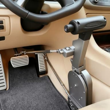 Hand Controls for Disabled Drivers,Handicapped Drivers Pull and Push for Automatic Cars,Permanent,Safe Install Hand Control.