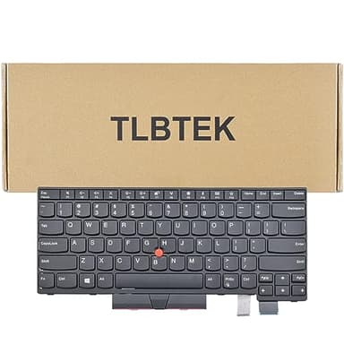 TLBTEK Laptop Keyboard Replacement Compatible with Lenovo IBM Thinkpad T470 T480 A475 A485 Series