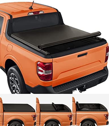 TIPTOP Soft Roll-Up Tonneau Cover Truck Bed for 2022 2023 2024 2025 2026 Ford Maverick 4.5ft Bed (54.4") | TP1 |