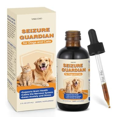 Seizure Guardian for Dogs and Cats, Herbal Nervous System Support with Skullcap, Passionflower, Wild Oat & Ashwagandha – Helps with Occasional Shaking & Muscle Tension, Easy Touse - 59 mL