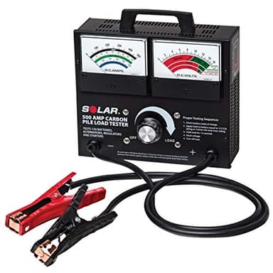 Clore Automotive Solar 1874 500 Amp Carbon Pile Battery Load Tester, Black