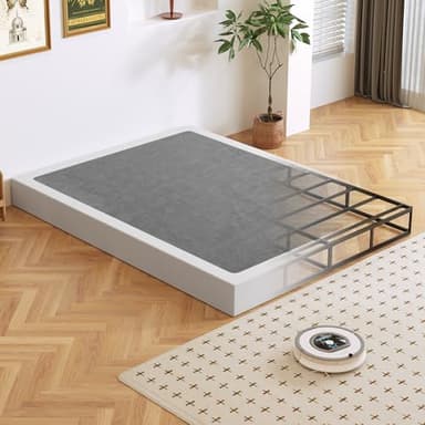 Arhomefurni Box Spring, Metal Frame Mattress Foundation with Fabric Cover, Easy Assembly, Noise-Free (7 Inch, Queen)