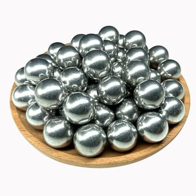 Alien Play 50 x 68 Caliber Self Defense Balls, Hard .68 Cal Aluminum Balls Fit for Byrna SD LE/TCR Salt Supply S2/Pistelle X-68, 7.3 Grams Solid Alu Balls for Home Defense and Plinking