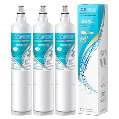 ICEPURE Alkaline 5231JA2006A Refrigerator Water Filter Replacement for LG LT600P, kenmore 9990, KENMORECLEAR 46-9990, FML-2, 5231JA2006B, WF300, R-9990, WFC2001, LSC27931ST, Enhances PH, 3Pack