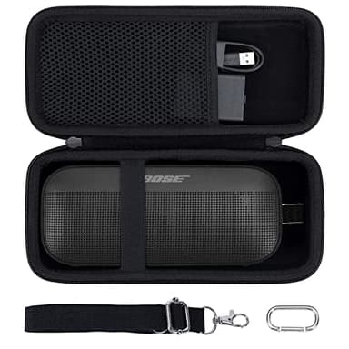 co2CREA Hard Travel Case Replacement for Bose New SoundLink Flex 2nd Gen/Bose SoundLink Flex Bluetooth Portable Speaker (Black Case)