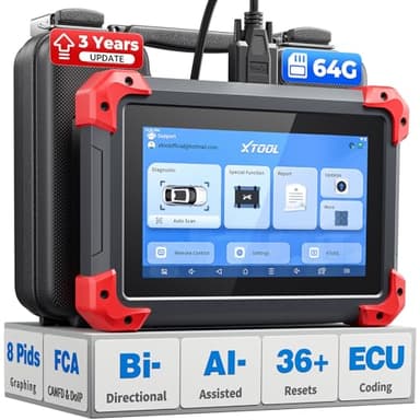 XTOOL D7 Bidirectional Scan Tool: 2026 Ai-Assisted OBD2 Scanner Diagnostic Tool with 36+ Resets, Full System Car Scanner with EPB, Injector Test, Throttle, Crank Sensor Relearn, FCA, CANFD & DoIP