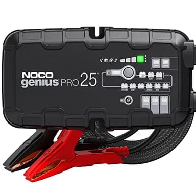 NOCO GENIUSPRO25: 25A 6V/12V/24V Professional Smart Battery Charger – Maintainer, Desulfator & Power Supply with Overcharge Protection & Thermal Compensation – for Lead-Acid & Lithium Batteries