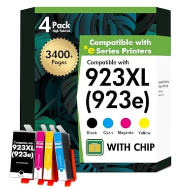 923XL 923 8130e Ink Cartridges Combo Pack: Replacement for HP 923XL 923e 923 8120e Ink Cartridges for Printers OfficeJet Pro 8130e 8135e 8138e 8139e 9130 8122e 8120 8124e 8125e 8132e Printer