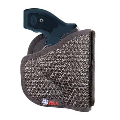 DeSantis Superfly Pocket Holster - Pocket Holsters for Concealed Carry, Pocket Gun Holster, Compatible with Colt Detective Special 2", Cobra, Ruger LCR 1 7/8", LCRX, SP101 2" - Ambidextrous, Black