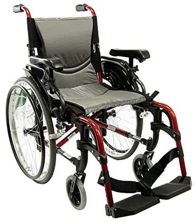 Karman 29 pounds S-305 Ergonomic Wheelchair 18" Pearl Silver