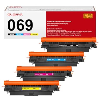 069 Toner Cartridge Set MF753Cdw - 4 Pack Replacement for Canon 069 Toner Cartridge Set 069H Works for Canon Color ImageCLASS Mf753cdw MF751Cdw MF752Cdw LBP674Cdw MF752Cdw MF756Cx LBP673Cdw (B/C/Y/M)