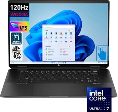 HP Spectre x360 Business 2-in-1 Laptop 16.0" Touchscreen IPS WQXGA Display (Intel Ultra 7-155H, 16GB LPDDR5X, 1TB SSD, Backlit KB, Fingerprint, 2 Thunderbolt 4, Win 11 Home) (Renewed)