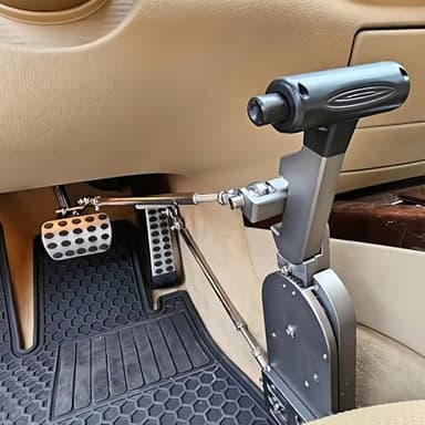 RJ-MODINI Hand Controls for Disabled Drivers Push and Pull for Automatic Cars, A Permanent, Safe Install Hand Control. Disabled/Handicapped