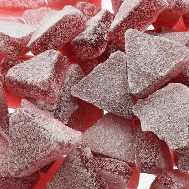 Poppin Crunch Sugar Free Mega Sour Candy Triangles, Sour Crystal Coated Triangle Shaped Hard Candies