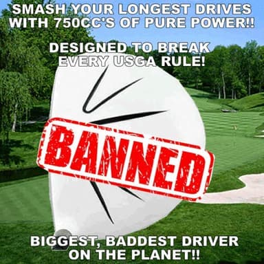 White Ghost Sooolong Illegal Non-CONFORMING High COR 750cc Huge Distance Banned Golf Driver Component Head (12)