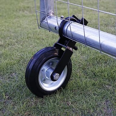 Dreamxiang 6" Heavy Duty Farm Gate Wheel, Black, 1 Pack