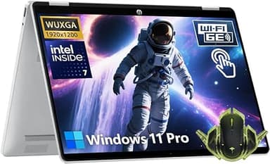 HP OmniBook 5 Flip 2-in-1 Touch Screen i7 Laptop, 16GB DDR5 RAM 1TB SSD Intel Core 7 150U Processor(Beat i7 1355U), 14" FHD+IPS Display, Backlit Keyboard, Wi-Fi 6E, 5MP IR Privacy Camera, Win 11 Pro