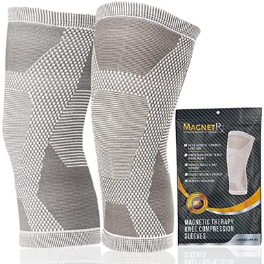 MagnetRX® Magnetic Knee Sleeve – (2-Pack) Effective Compression Knee Brace with Magnets for Comfort & Recovery – Magnetic Brace Support (X–Large)