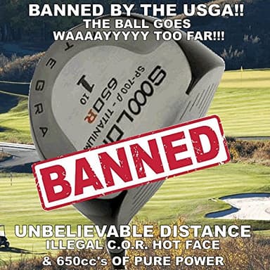 Illegal Long Non-Conforming World's #1 Largest Sooolong 650cc Big Golf Driver Component Head +30 Yards (12)