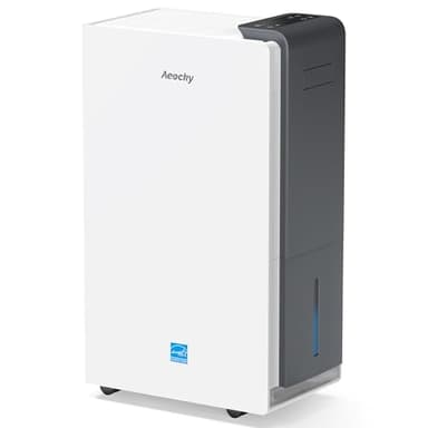 5500 Sq.Ft Energy Star Most Efficient 2024 Dehumidifier,AEOCKY Max 105 Pint/Day Smart Compressor Dehumidifier with Drain Hose,Intelligent Humidistat,for Basement,Bedroom,Home,Bathroom