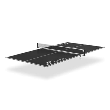 EastPoint Foldable Table Tennis Conversion Top - 9 ft x 5 ft, Blue - Net & Posts Included as Ping Pong Accessories - Wood Surface for Table Tennis - Foldable Design for Billiard Room