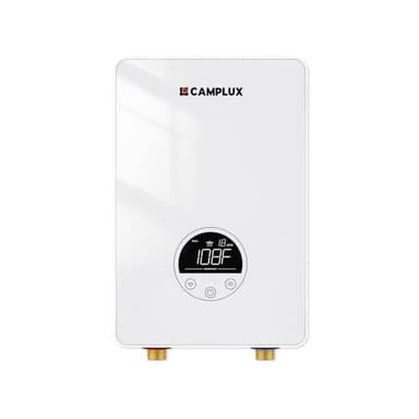 CAMPLUX Tankless Water Heater Electric 4.5kW 110~120V Small Instant Hot Water Heater, Point-of-Use, Save Space for Sink Wall Mounted LED Digital Display CSA Certified TE05