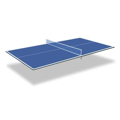 Foldable Ping Pong Table Top for Billiard Table, 6FT/7FT/8FT/9FT Table Tennis Table Topper for Pool Table, Indoor Outdoor Portable Table Tennis Conversion Top w/Net & Foam Padding (Blue, 7x4FT)