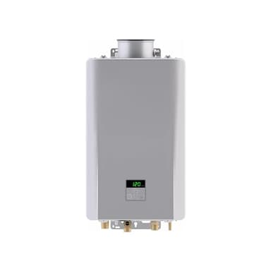 Rinnai RE199iN Non-Condensing Natural Gas Tankless Water Heater, 199,000 BTU, 9.8 GPM On-Demand Hot Water, Indoor Whole House Installation