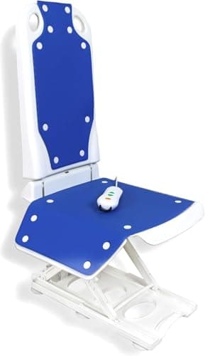 MAIDeSITe Electric Chair Lift, Stand Up Independently from Floor, Collapsible Bath Lift with Non-Slip Suction Cups, Floor Lift for Elderly, Support Up to 300 LBS