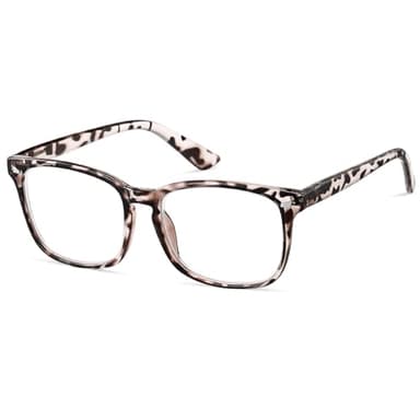 ZNEIAAPR Nearsighted Myopia Glasses for Men Women, Blue Light Shortsighted Distance Glasses with TR90 Frame Spring Hinge (NOT READING GLASSES),-2.00x/Tortoise