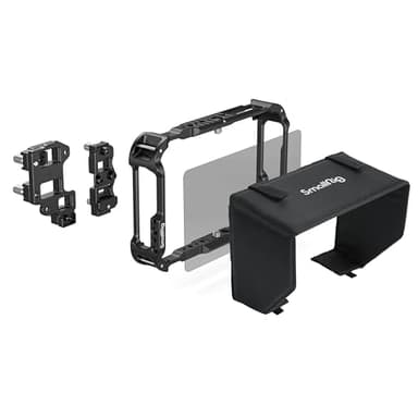 SMALLRIG Monitor Cage Kit for Atomos Ninja TX/TX GO, Built-in Multiple Expansion Interfaces, Equipped with Dedicated for HDMI & USB-C Cable Clamp, a Sun Hood, and a Screen Protector - 5708