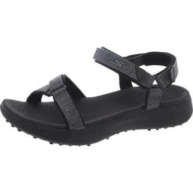 Skechers Women's 600 Spikeless Golf Sandals Shoe Black