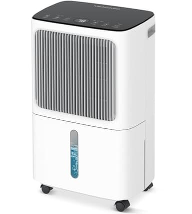 2500 Sq.Ft Dehumidifier for Basement with Drain Hose Max 34 Pints, VEAGASO Dehumidifiers for Home, Large Room, Bathroom, Bedroom, Three Modes, Intelligent Humidity Control, Dry Clothes, 24HR Timer