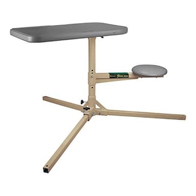 Caldwell Stable Table with Ambidextrous Design, 360 Degree Rotation and Weatherproof Synthetic Top and Seat for Outdoor, Range, Shooting and Cleaning