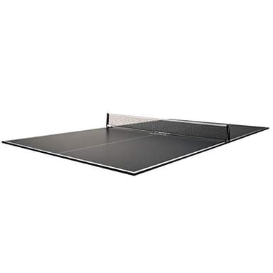 JOOLA Table Tennis Conversion Top with Net Set - Full Sized MDF Ping Pong Table Top for Pool Table - Quick Assembly with Foam Backing to Protect Billiard Table