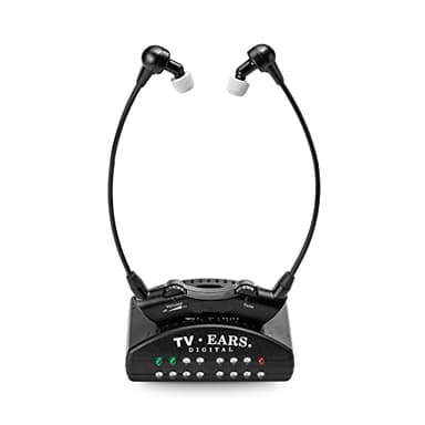 TV Ears Digital Wireless Headset System for Seniors – Personal Volume Control, TV Hearing Device, No Audio Delay, Plug-N-Play, Works with Most TV Brands, Ideal for Hearing Impaired – Model 11741