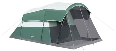 Portal 6 Person Family Tent for Camping with Screen Room, Weather Resistant Tall Tent with Rainfly, Easy Setup for Family Outdoor Camping, Backyard