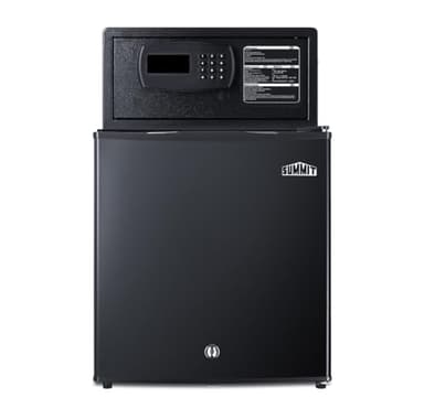 Summit Appliance MBSAFEG Minibar In-Room Safe Combination, Perfect for Hotel Room, and Hospitality Space (Black)