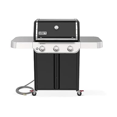 Weber Genesis E-315 Natural Gas Grill for Outdoor Cooking, 3 Burners, Black