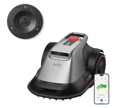 eufy E18 Robot Lawn Mower,Max 0.3 Acres,Wireless Robot Mower with Auto Mapping,Vision Navigation,Multi-Zone Management + Official Accessories, Blade Disc *1