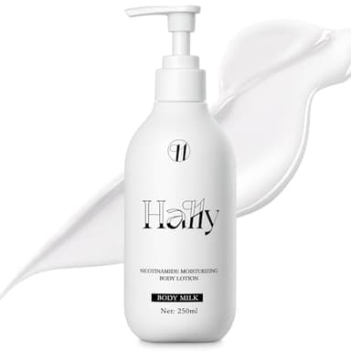 Hally+ Niacinamide White Body Lotion, 24hr Long Lasting Moisturizing & Hydration, Rich in Vitamin E Revitalize for Gentle and Improve Skin Texture 250ML/8.81OZ (1)
